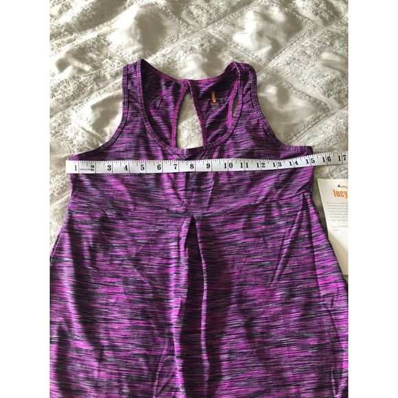 Lucy Women's Zen Seeker Tunic, Pink Dawn Spacedye, Size Medium - Picture 4 of 6